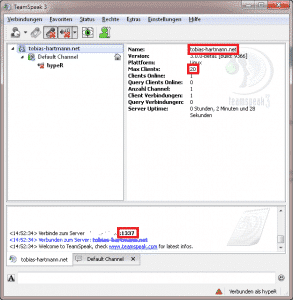Teamspeak 3 – Server verwalten