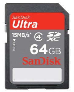 Günstigere SDXC-Karten mit 64 GB von SanDisk