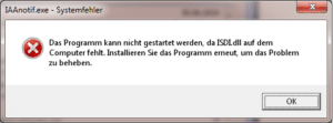 IAAnotif.exe – Systemfehler – Intel Matrix Storage Manager