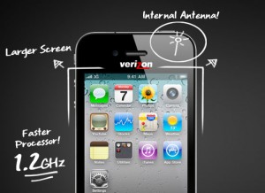 Verizon iPhone mit schnellerem Prozessor, größerem Display und interner Antenne?