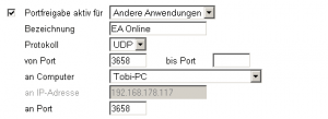 FIFA 2011 – EA Online Ports freischalten