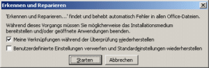 Beim Initialisieren der VBA-Bibliotheken (1004) ist ein Fehler aufgetreten