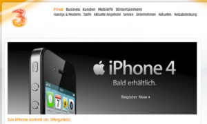 iPhone 4 ab Oktober auch bei “3″ in Österreich