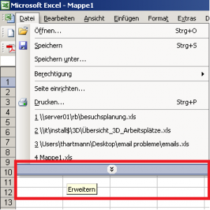 MS Office – Die Menüs „erweitern“  ausschalten