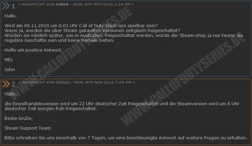 Black Ops zur Installation freigegeben