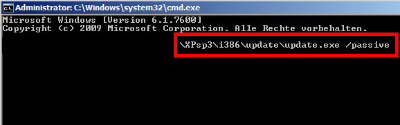 Windows SP3 - Silent Installation