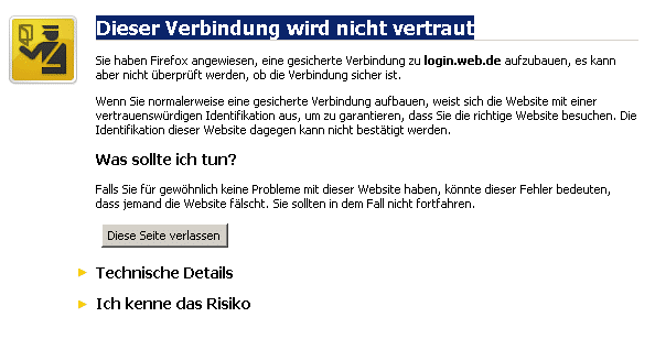 Sicherheitszertifikat