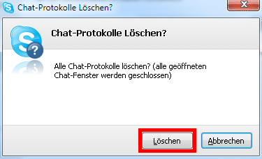 Skype - History löschen