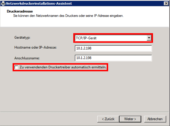 Windows Server 2008 R2 - Drucker hinzufügen