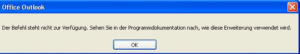 Abwesenheits-Assistent funktioniert nicht mehr – Outlook 2003