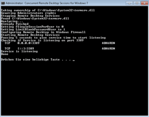 Remotedesktopunterstützung unter Windows 7 Home Premium aktivieren