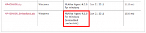 McAfee Agent download