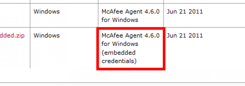 McAfee Agent download