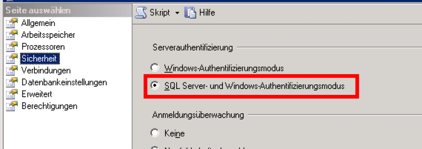 SQL Server - SQL Authentification