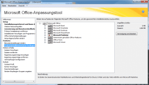 Office 2010 - Feature wählen