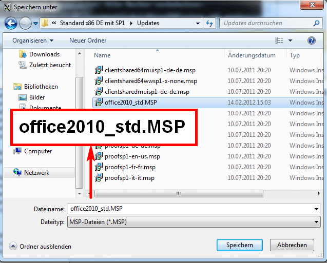Office 2010 - Save as...