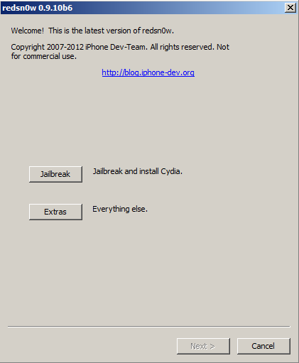 Download: redsn0w 0.9.10b6 – Windows & Mac