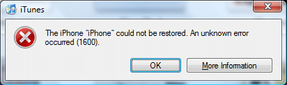 iTunes Error 1600 (1601, 1602, 1603, 1604)