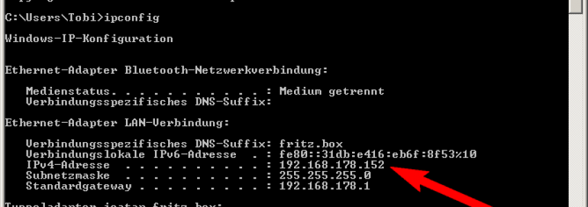 lokale IPv4 Adresse