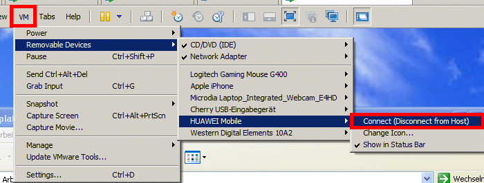 VMWare Workstation USB Passthrough