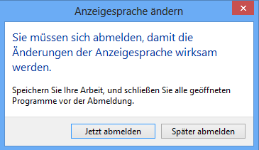 Windows 8 - Abmelden