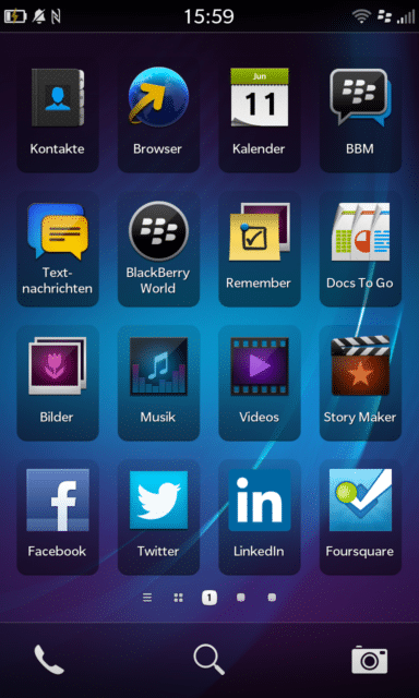 Blackberry Z10 Screenshot