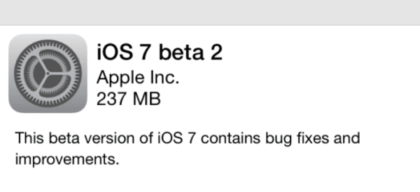 Apple: iOS 7 Beta2 wurde veröffentlicht – Download