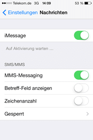 iOS 7 iMessage