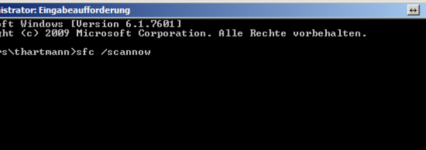 Windows 7 - System File Checker (SFC)