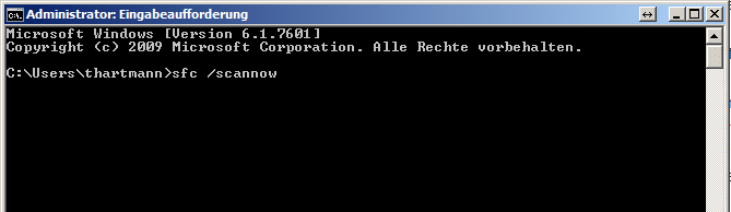 Windows 7 - System File Checker (SFC)