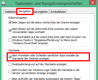 Windows 8.1 - Desktop-Start