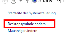 Windows 8 - Desktopsymbole