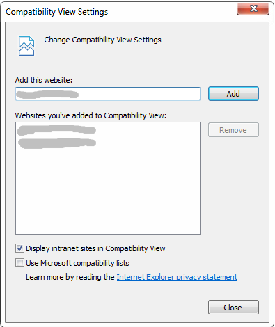CRM 4.0 Kompatibilitätsansicht