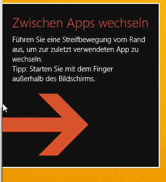 Zwischen Apps wechseln