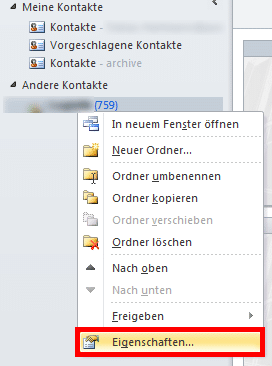 Kontakte Eigenschaften
