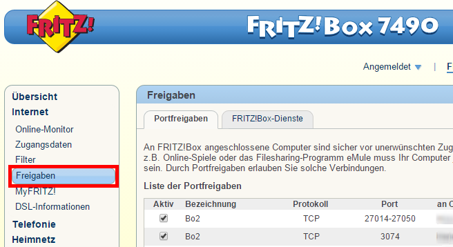 fritzbox7490_freigaben